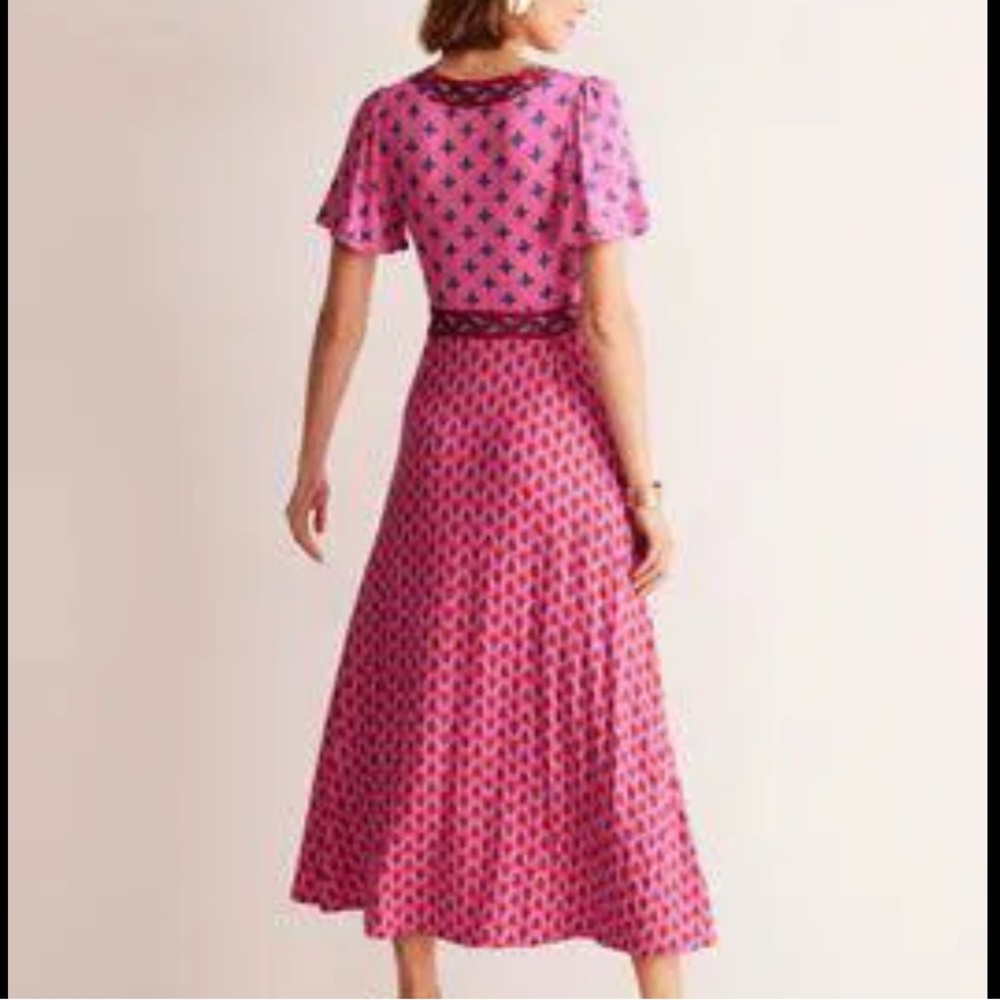 Boden Ellie Flutter Tea Dress Sz 4.Perfect for spring & summer.Very comfortable - Picture 4 of 6